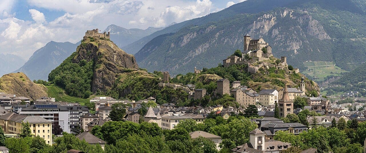 Vue du canton de Valais
